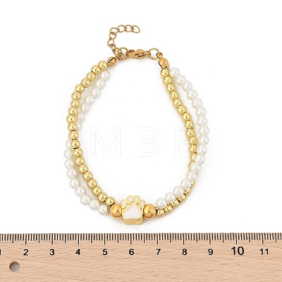 Brass Multi-strand Bracelets BJEW-M056-09G-05-1