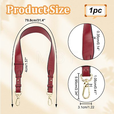 PU Leather Bag Handle FIND-WH0111-174B-1