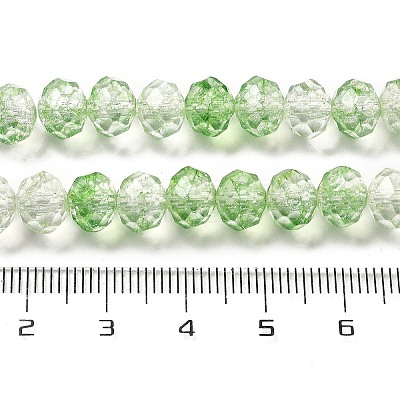 Transparent Crackle Glass Beads Strands CCG-L050-01A-03-1