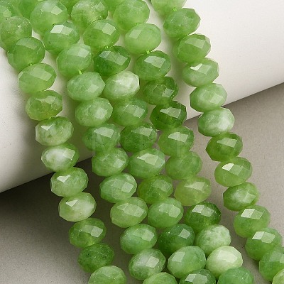 Faceted Dyed Natural White Jade Beads Strands GG-CBAE966-01B-H-1