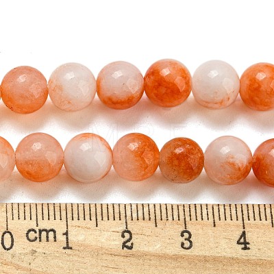 Natural Dyed Yellow Jade Beads Strands G-Q160-A01-01G-1