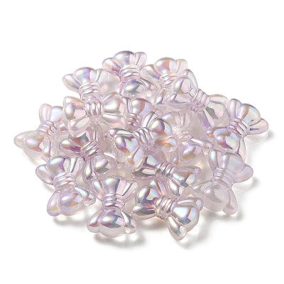 UV Plating Luminous Transparent Acrylic Beads OACR-P010-08D-1