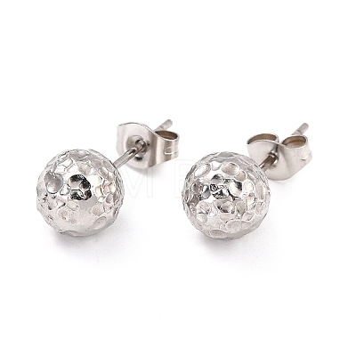 Non-Tarnish 304 Stainless Steel Stud Earring Findings STAS-I183-09B-P-1