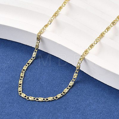 Brass Lumachina Chain Necklaces NJEW-M108-43G-1