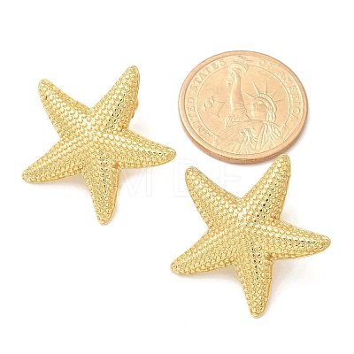 Brass Stud Earrings for Women EJEW-U036-01G-02-1