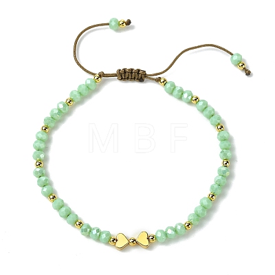 Glass Beads Beaded Bracelets BJEW-JB11454-02-1