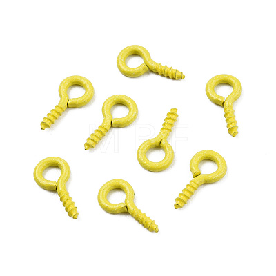 Spray Painted Iron Screw Eye Pin Peg Bails IFIN-N010-002B-14-1