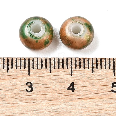 Opaque Spray Painted Glass Beads X1-GLAA-G118-01T-1