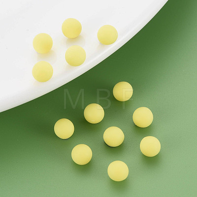 Opaque Acrylic Beads PAB702Y-B01-01-1