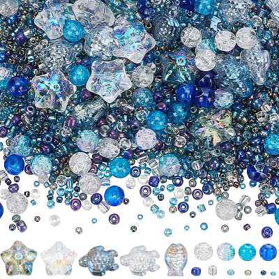 Mixed Styles Glass Beads GLAA-SC0002-21D-1