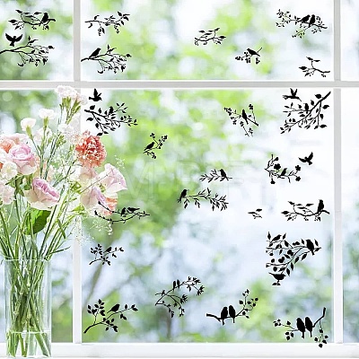 8 Sheets 8 Styles PVC Waterproof Wall Stickers DIY-WH0345-069-1