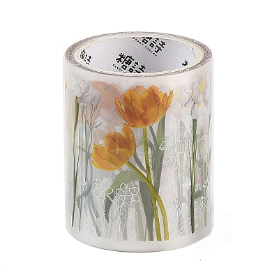 Flower PET Adhesive Tape DIY-P084-B04-1