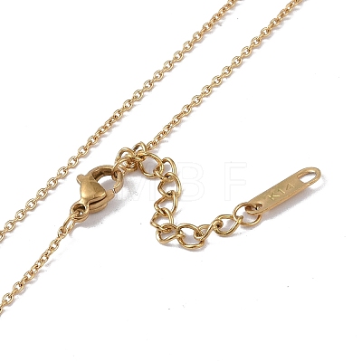 Ion Plating(IP) 304 Stainless Steel Cable Chain Necklaces NJEW-G081-01G-1