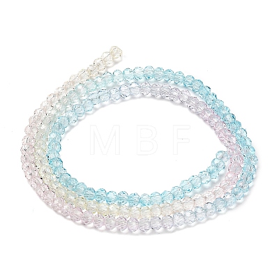 Transparent Painted Glass Beads Strands DGLA-A034-T1mm-A21-1