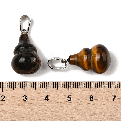 Natural Tiger Eye Pendants G-B127-03P-02-1