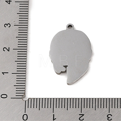 Non-Tarnish 304 Stainless Steel Pendants STAS-C095-17P-1