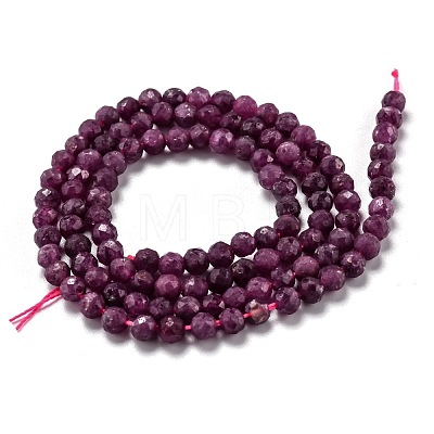 Natural Ruby/Red Corundum Beads Strands G-H266-24C-1