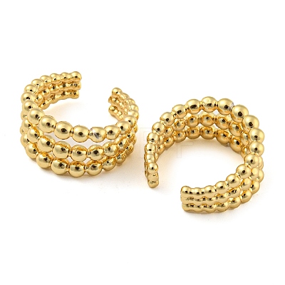 Brass Cuff Earrings EJEW-C074-01G-1