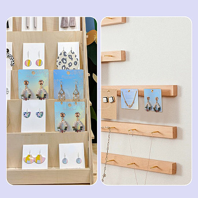 50Pcs Laser Paper Necklace Earring Display Cards CDIS-TA0001-55-1