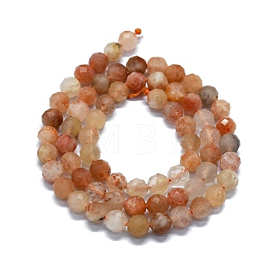 Natural Sunstone Beads Strands G-G927-23-1