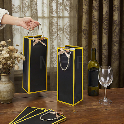 14Pcs Paper Wine Gift Packing Tote Bags ABAG-PH0001-95A-1