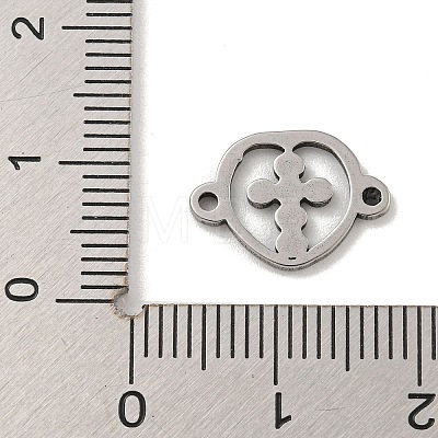 201 Stainless Steel Hollow Connector Charms STAS-S146-11P-1