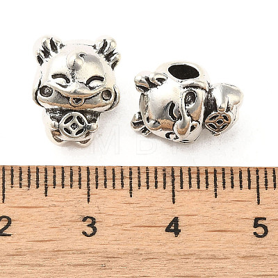 Tibetan Style Alloy European Beads PALLOY-M217-16AS-1