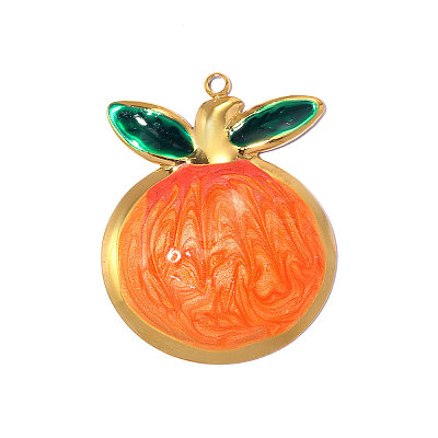 304 Stainless Steel Enamel Pendants STAS-OY014-12G-1