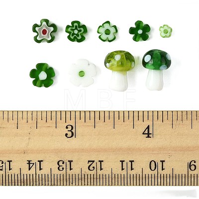 156Pcs 9 Styles Handmade Millefiori Glass Bead Strands LAMP-FS0001-49-1