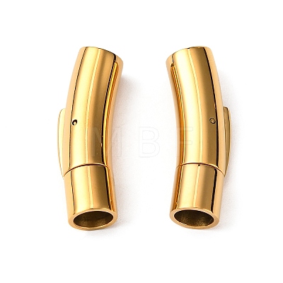 304 Stainless Steel Bayonet Clasps LS-STAS-I013-6mm-G-1