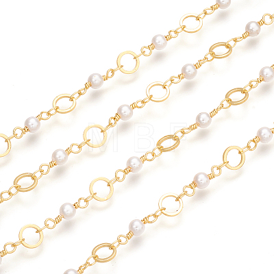 Brass Handmade Beaded Chain CHC-I031-04G-1-1