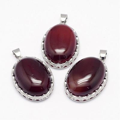 Natural Carnelian Pendants G-D851-05-1