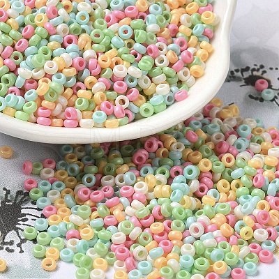 Baking Paint Glass Seed Beads SEED-P006-03A-16-1
