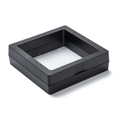 Square Transparent PE Thin Film Suspension Jewelry Display Box CON-D009-01B-03-1