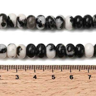 Natural Zebra Jasper Beads Strands G-A280-A22-02-1