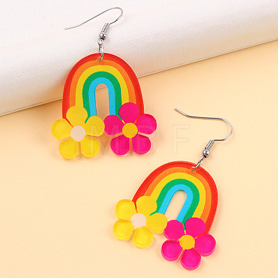 Acrylic Dangle Earrings FS-WGF1684-04-1