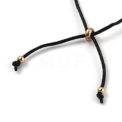 Adjustable Polyester Cord Slider Bracelets BJEW-H540-A11-G-1