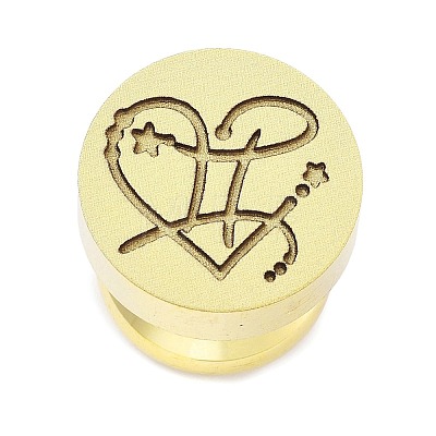 Constellation Golden Tone Wax Seal Brass Stamp Heads LS-STAM-P002-02G-09-1