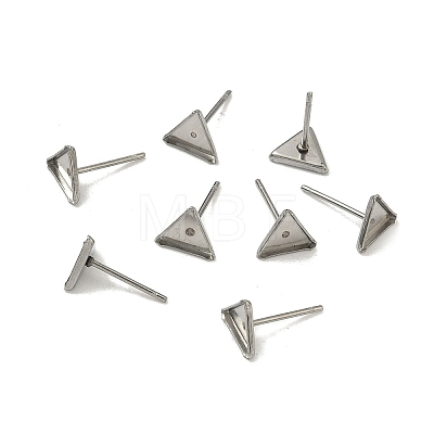 Tarnish Resistant 304 Stainless Steel Stud Earring Settings X-STAS-Q170-11-1