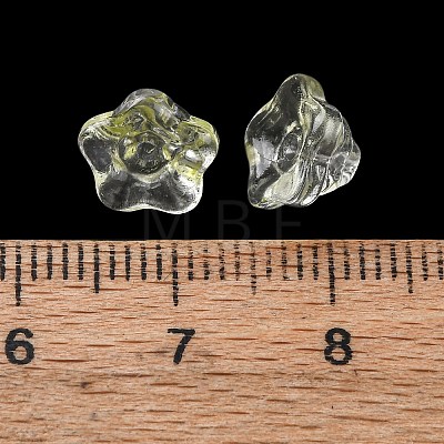 Baking Paint Transparent Glass Beads GLAA-T025-81C-07-1