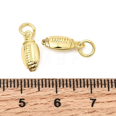 Sports Brass Charms KK-A289-04A-G-1