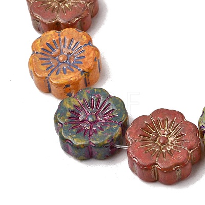 Painted Glass Beads Strands GLAA-Z021-15A-1