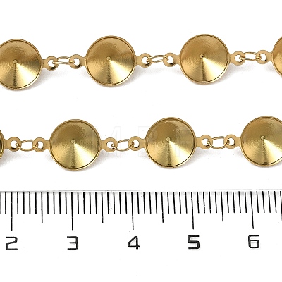 304 Stainless Steel Rhinestone Cup Chains CHS-K023-08A-G-1