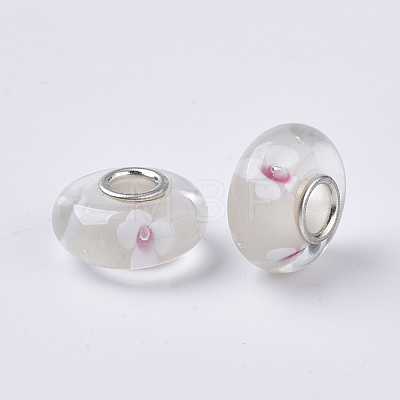 Handmade Lampwork European Beads LAMP-S193-004G-1