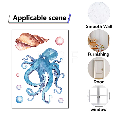 8 Sheets 8 Styles PVC Waterproof Wall Stickers DIY-WH0345-051-1