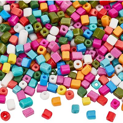  2000Pcs Opaque Colour Glass Seed Beads SEED-NB0001-90-1