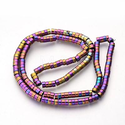 Electroplate Non-magnetic Synthetic Hematite Beads Spacers Strands G-Q486-73D-1