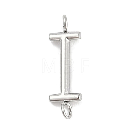 304 Stainless Steel Letter Connector Charms STAS-M108-01P-09-1