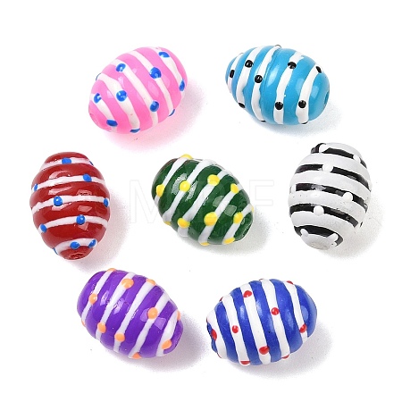 Glass Imitation Jade Beads GLAA-L051-02-1