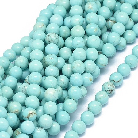 Natural Magnesite Beads Strands G-F604-04-8mm-1